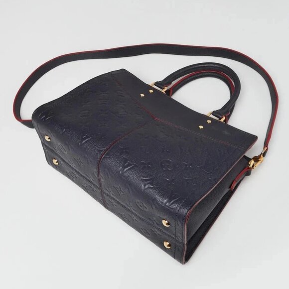 Louis Vuitton Marine Rouge Monogram Empreinte Leather Sully PM Bag - Picture 3 of 12
